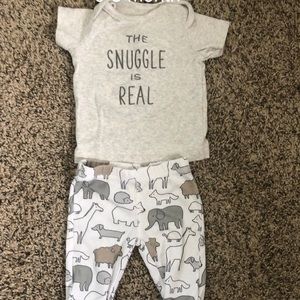 Short-sleeve outfit 0-3 months